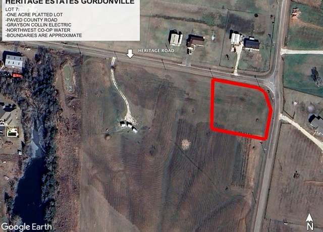 Property at LOT 1.7 Heritage, Gordonville, TX 76245