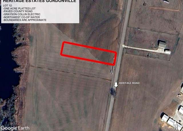 Property at LOT 1.12 Heritage, Gordonville, TX 76245