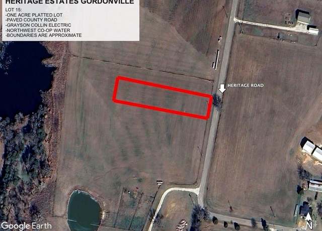 Property at LOT 1.15 Heritage, Gordonville, TX 76245