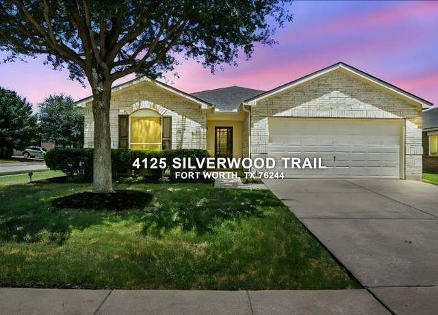 Property at 4125 Silverwood Trl, Fort Worth, TX 76244, 4 beds, 2 baths