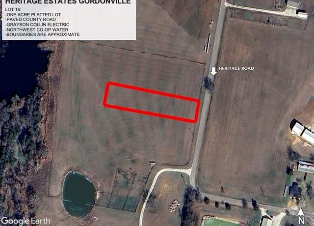 Property at LOT 1.16 Heritage, Gordonville, TX 76245