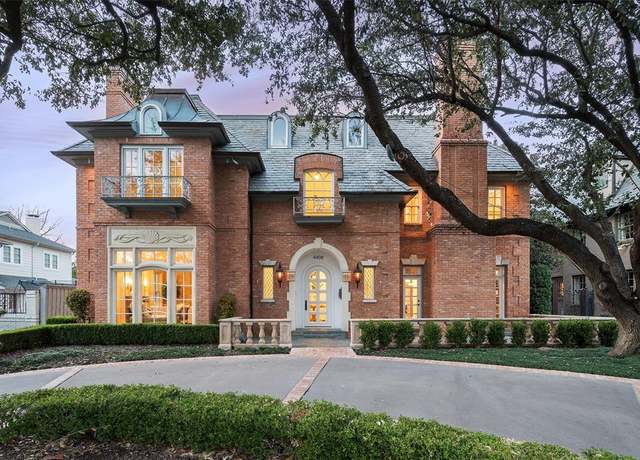 Property at 4408 Arcady Ave, Highland Park, TX 75205, 6 beds, 8.5 baths