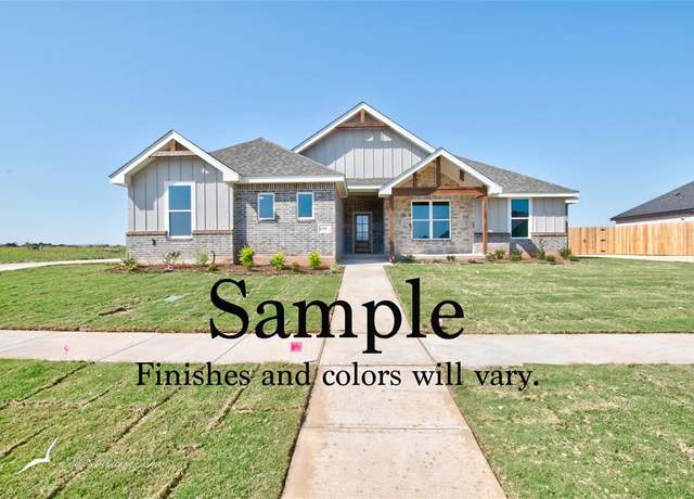Property at 6509 Windmill Grass Ln, Abilene, TX 79606, 4 beds, 2 baths