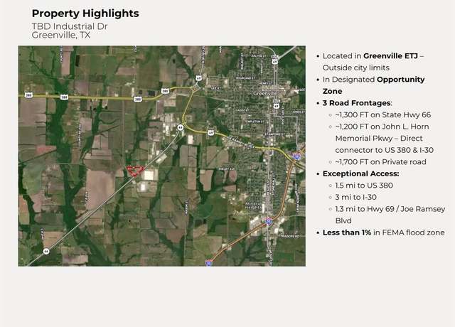 Property at TBD Industrial Dr, Greenville, TX 75401