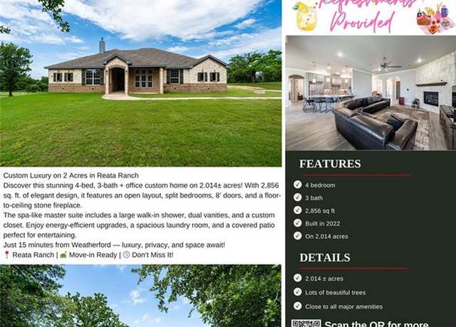 Property at 408 Lake Arbor Dr, Weatherford, TX 76088, 4 beds, 3 baths