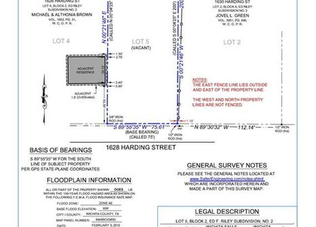 Property at 1628 Harding St, Wichita Falls, TX 76301