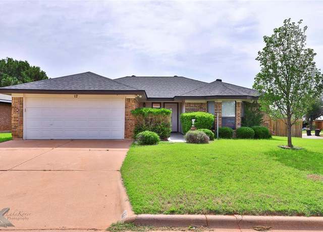 Property at 17 Greenthread St, Abilene, TX 79606, 3 beds, 2 baths
