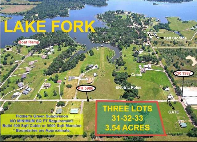 Property at Lots 31-33 Private Road 5986, Yantis, TX 75497