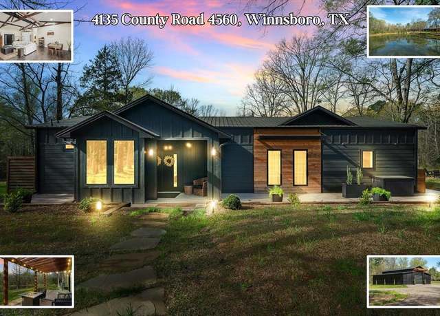 Property at 4135 County Road 4560, Winnsboro, TX 75494, 2 beds, 2 baths