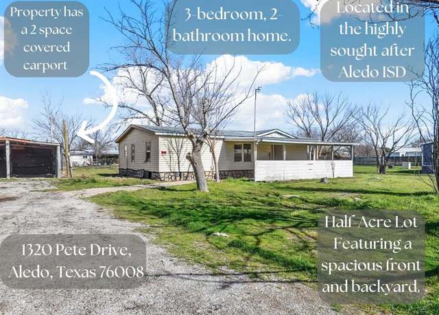 Property at 1320 Pete Dr, Willow Park, TX 76008, 3 beds, 2 baths