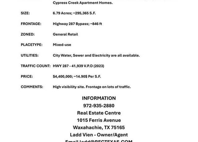 Property at 549 Cypress Creek Blvd, Waxahachie, TX 75165