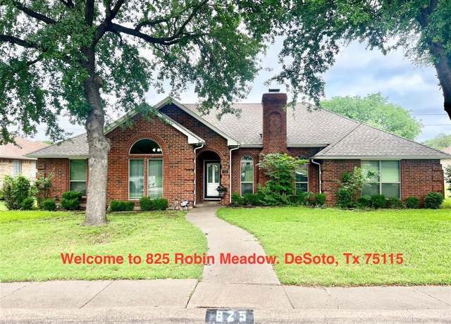 Property at 825 Robin Meadow Dr, Desoto, TX 75115, 3 beds, 2 baths