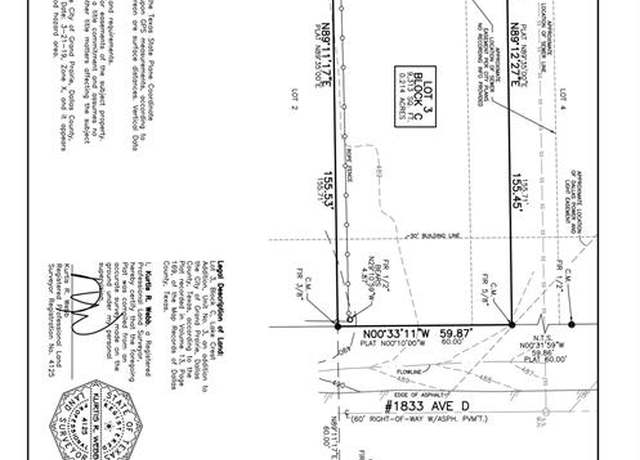 Property at 1833 Avenue D, Grand Prairie, TX 75051