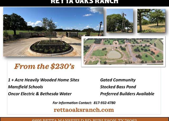 Property at 6608 Retta Oaks Dr, Burleson, TX 76028