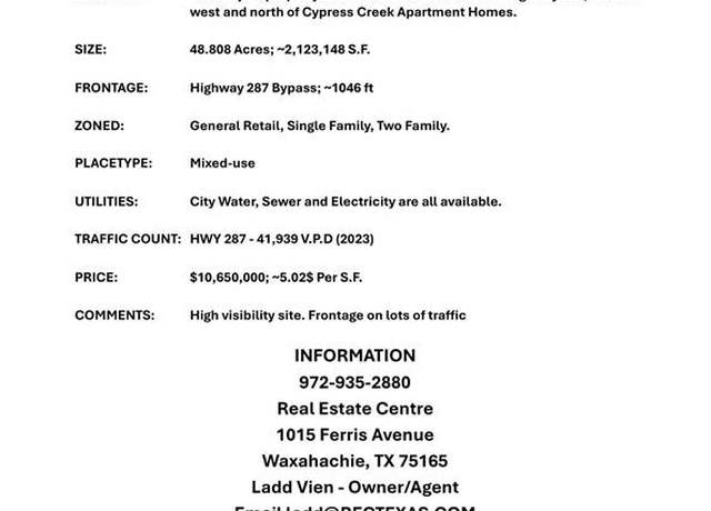 Property at 549 River Oaks Blvd, Waxahachie, TX 75165