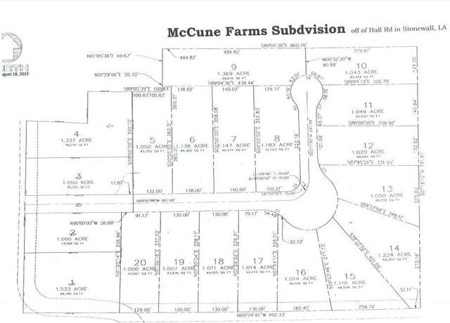 Property at 0 Martin Way Lot 14, Stonewall, LA 71078