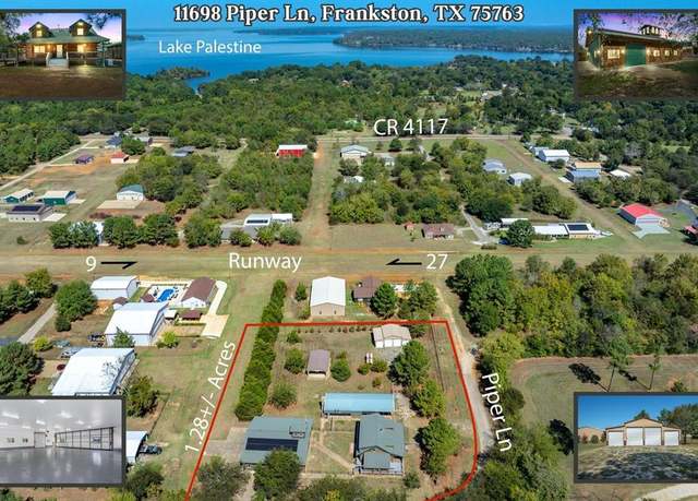 Property at 11698 Piper Ln, Frankston, TX 75763, 3 beds, 2.5 baths