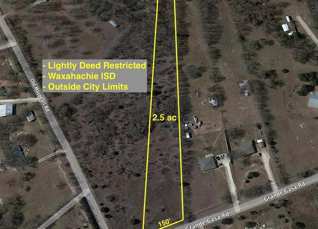Property at 2.5 acres Grande Casa Rd, Waxahachie, TX 75167