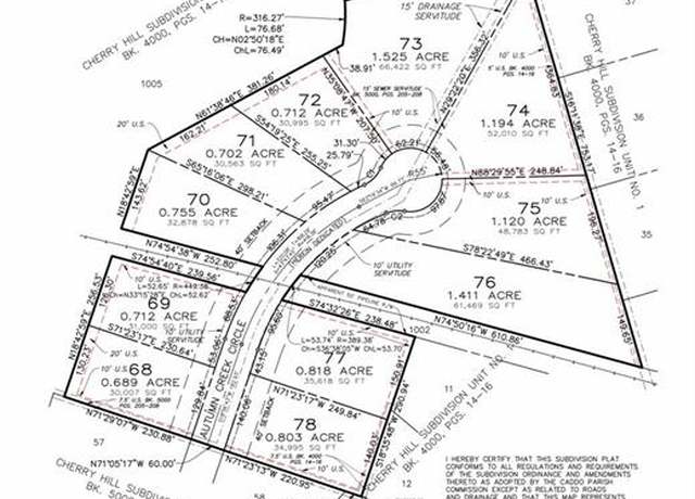 Property at 0 (lot70) Autumn Creek Cir, Greenwood, LA 71033