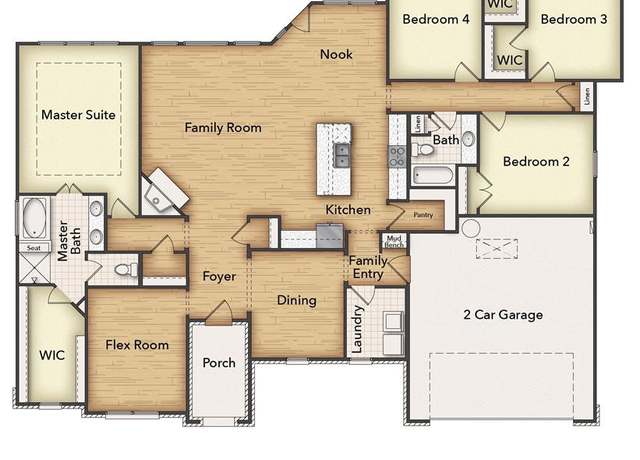 Property at 105 Moss Glen Ln, New Fairview, TX 76078, 4 beds, 2 baths