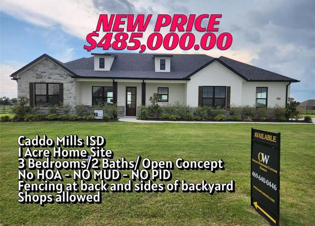 Property at 4701 Christie Ave, Caddo Mills, TX 75135, 3 beds, 2 baths