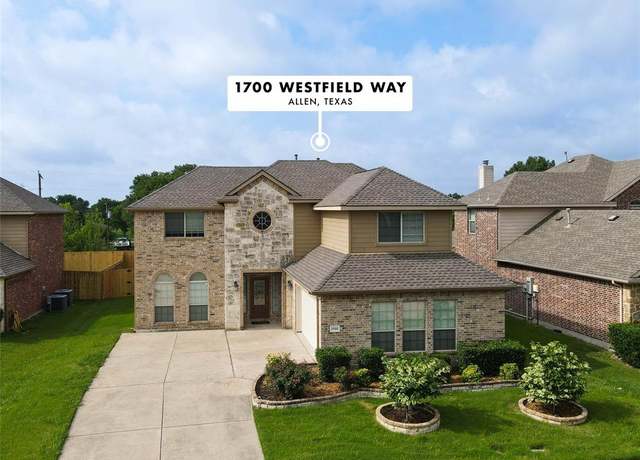 Property at 1700 Westfield Way, Allen, TX 75002, 4 beds, 4 baths