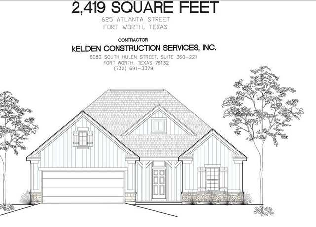 Property at 625 Atlanta St, Fort Worth, TX 76104, 3 beds, 2 baths
