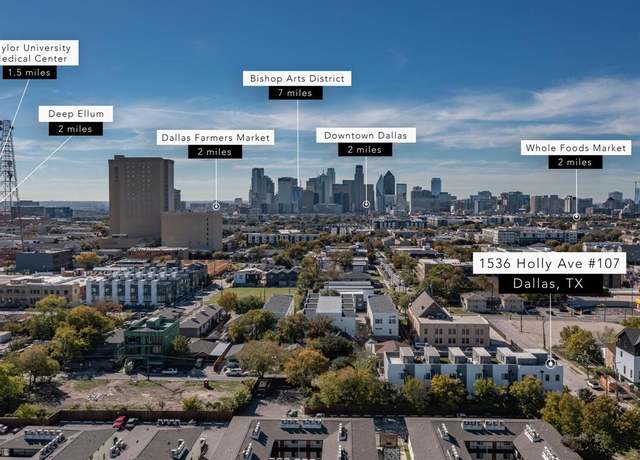 Property at 1536 Holly Ave #107, Dallas, TX 75204, 1 bed, 1.5 baths