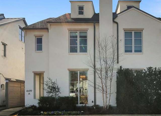 Property at 4419 University Blvd Unit A, University Park, TX 75205, 4 beds, 4.5 baths