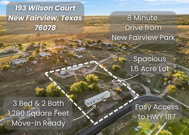 Property at 193 Wilson Ct, New Fairview, TX 76078, 3 beds, 2 baths