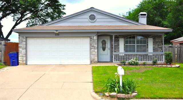 Photo of 533 Mockingbird Dr, Mansfield, TX 76063