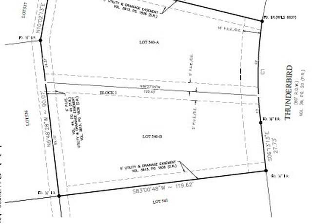 Property at 5708 Thunderbird Lot A, Lago Vista, TX 78645