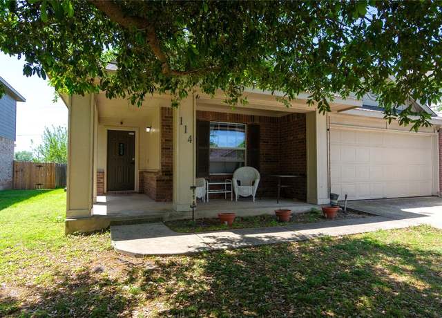 Property at 114 Mossy Rock Cv, Hutto, TX 78634, 3 beds, 2 baths