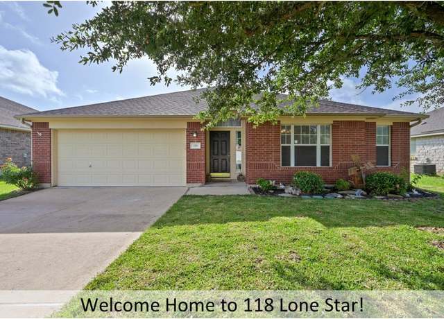 Property at 118 Lone Star Blvd, Hutto, TX 78634, 3 beds, 2 baths