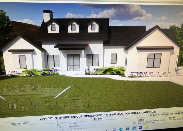 Property at 2604 Countryside Cir, Spicewood, TX 78669, 3 beds, 3.5 baths