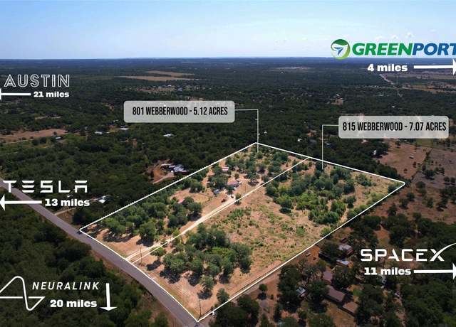 Property at 801/815 Webberwood Way, Webberville, TX 78621