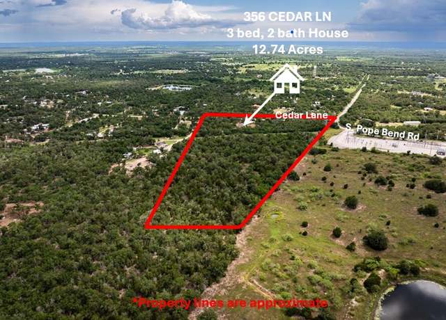Property at 356 Cedar Ln, Cedar Creek, TX 78612, 3 beds, 2 baths
