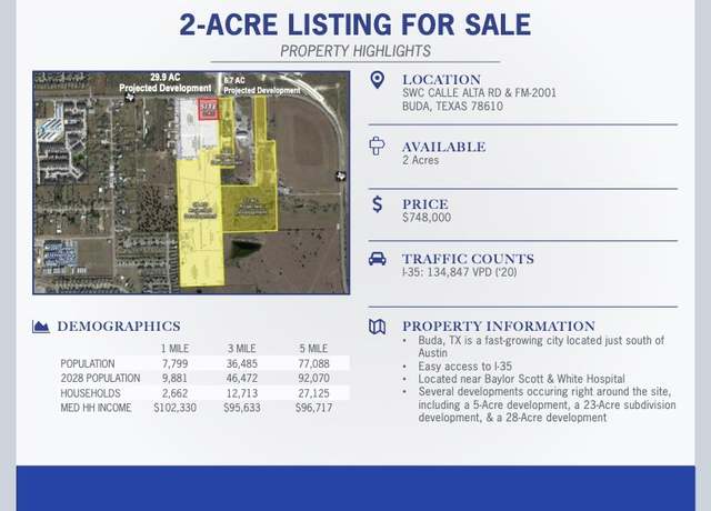 Property at 0000 Fm 2001 Rd, Buda, TX 78610