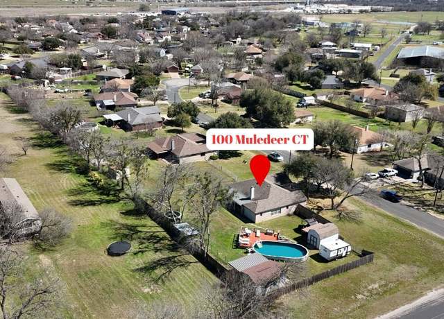 Property at 100 Muledeer Ct, Hutto, TX 78634, 3 beds, 2 baths