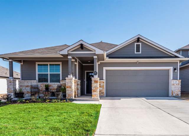 Property at 208 Greens Bayou Trl, Hutto, TX 78634, 4 beds, 2 baths