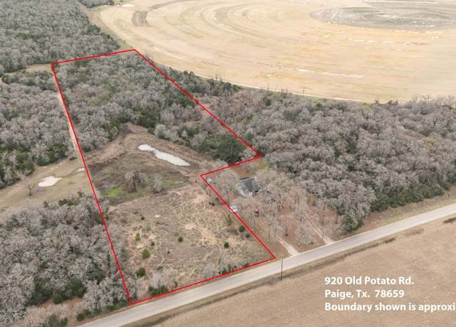 Property at 920 Old Potato Rd, Paige, TX 78659