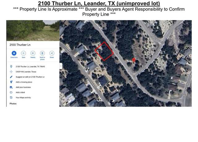 Property at 2100 Thurber Ln, Lago Vista, TX 78645