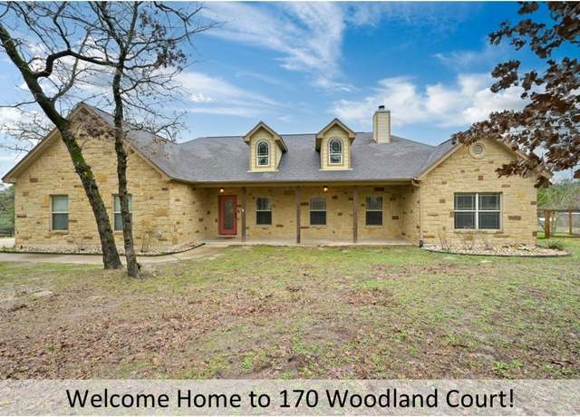 Property at 170 Woodland Ct, Bastrop, TX 78602, 3 beds, 2.5 baths