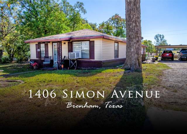 Property at 1406 Simon Ave, Brenham, TX 77833, 3 beds, 1 bath