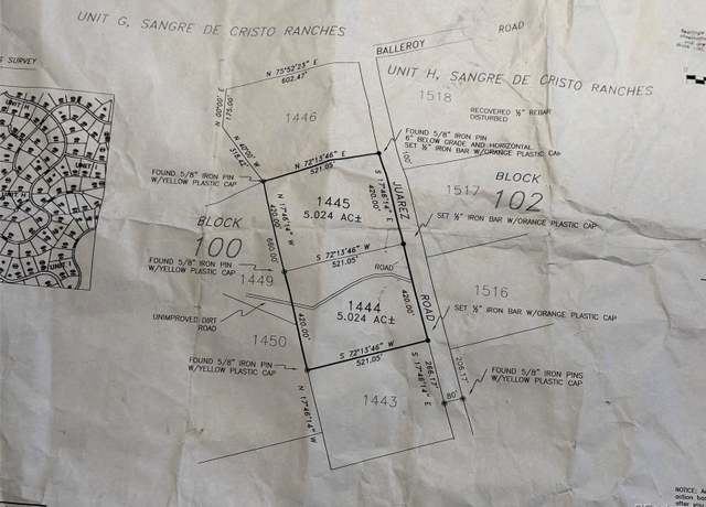 Property at 000 Stevenson, Fort Garland, CO 81133