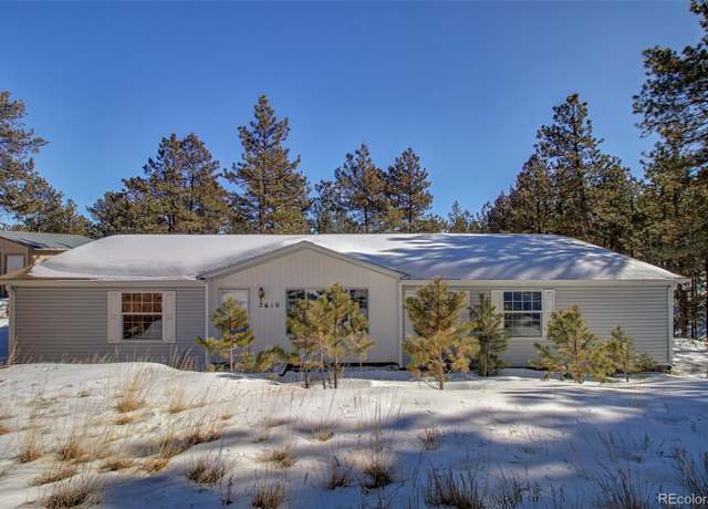 Property at 2610 Pikes Peak Dr, Florissant, CO 80816, 3 beds, 2 baths