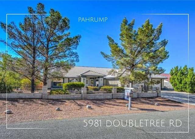 Property at 5981 Doubletree Rd, Pahrump, NV 89061, 3 beds, 3 baths