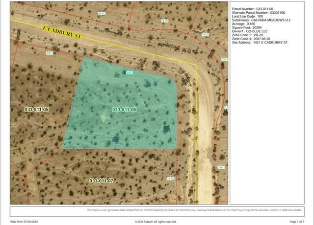Property at 1421 E Cadburry St, Pahrump, NV 89060