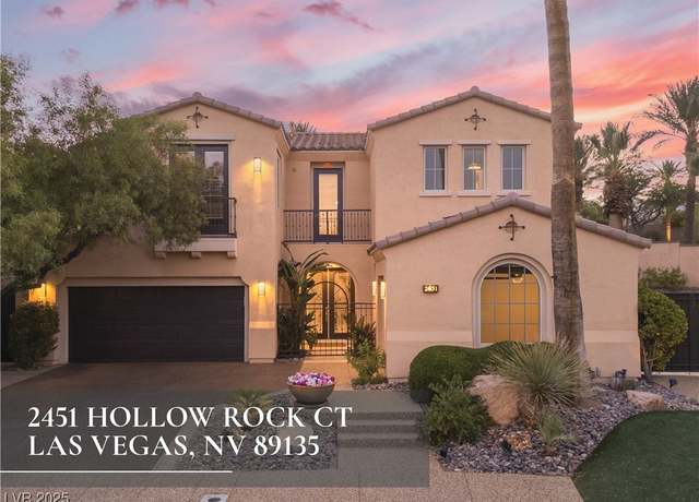 Property at 2451 Hollow Rock Ct, Las Vegas, NV 89135, 4 beds, 4.5 baths
