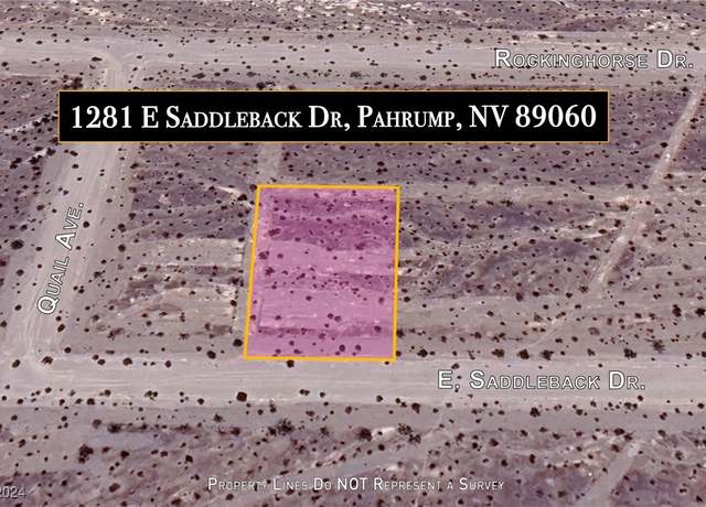 Property at 1281 E Saddleback Dr, Pahrump, NV 89060